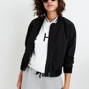 Madewell Women Side Zip Bomber Jacket S
